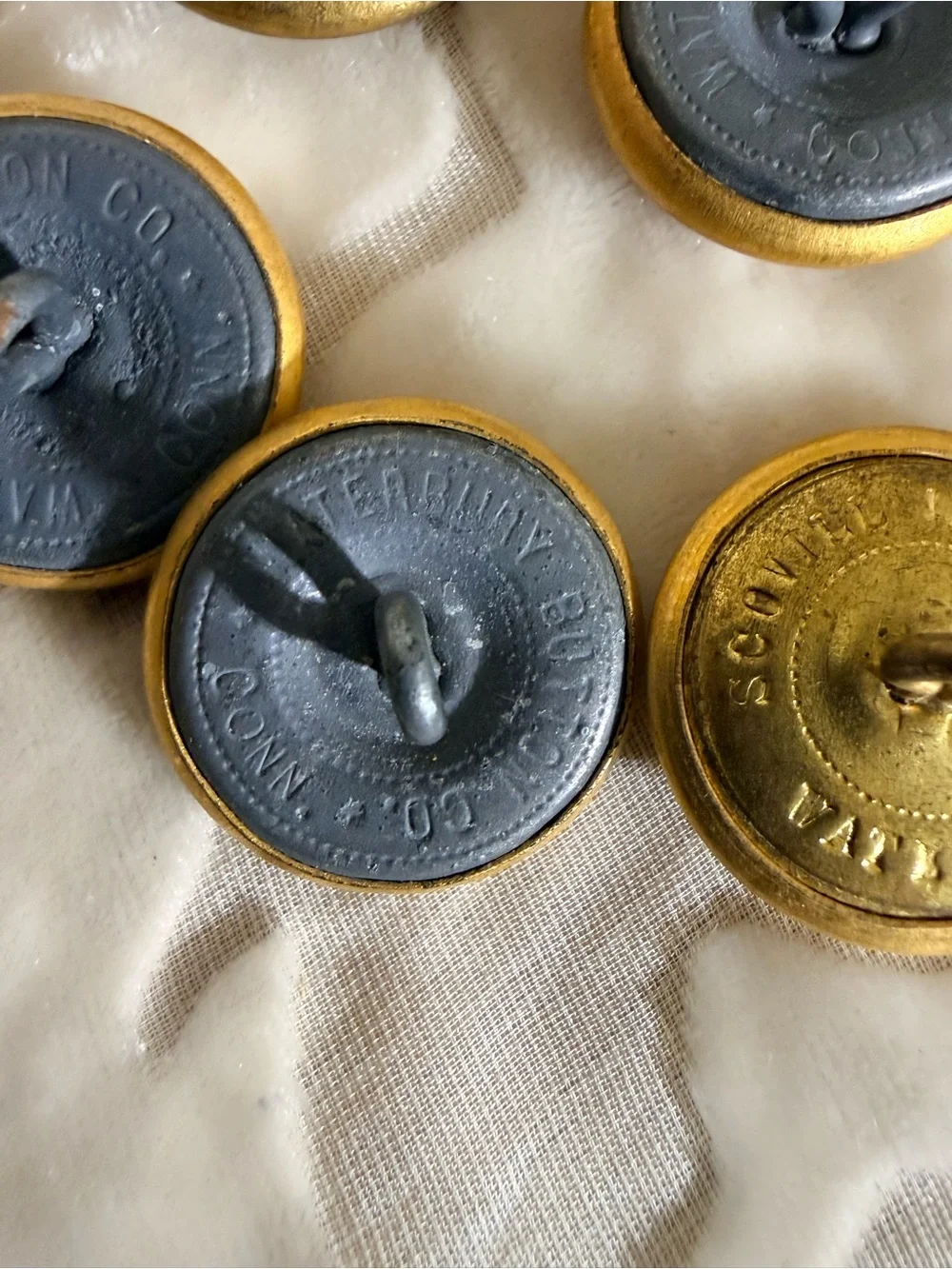 29 Waterbury Button Co. U.S. Army Eagle Uniform Buttons & Cuff Links Lot